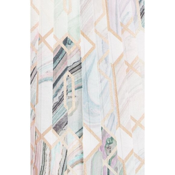 TED BAKER CLARIEY Sea of Clouds Pleated Sleeveless Knit Top - Picture 6 of 9